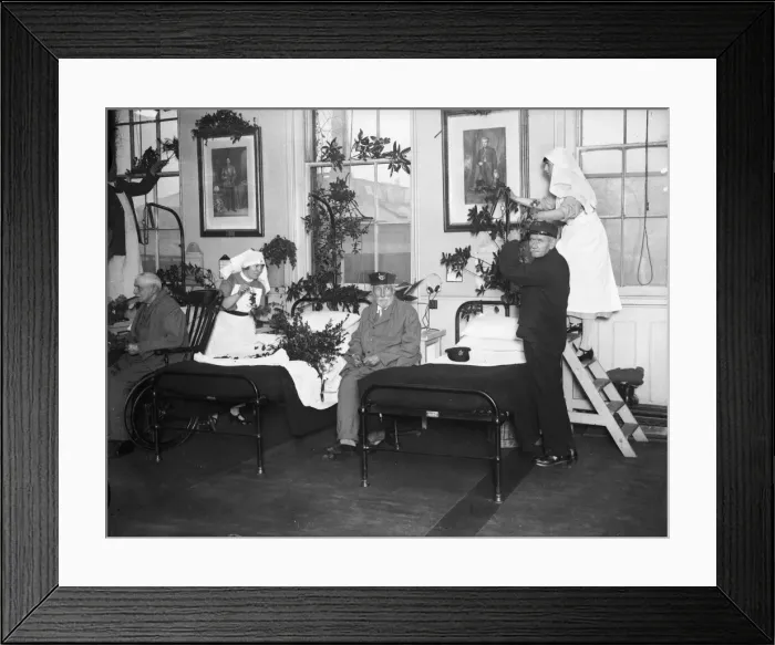 Framed Print : Matrons Decorate Ward Framed Print : Matrons Decorate Ward