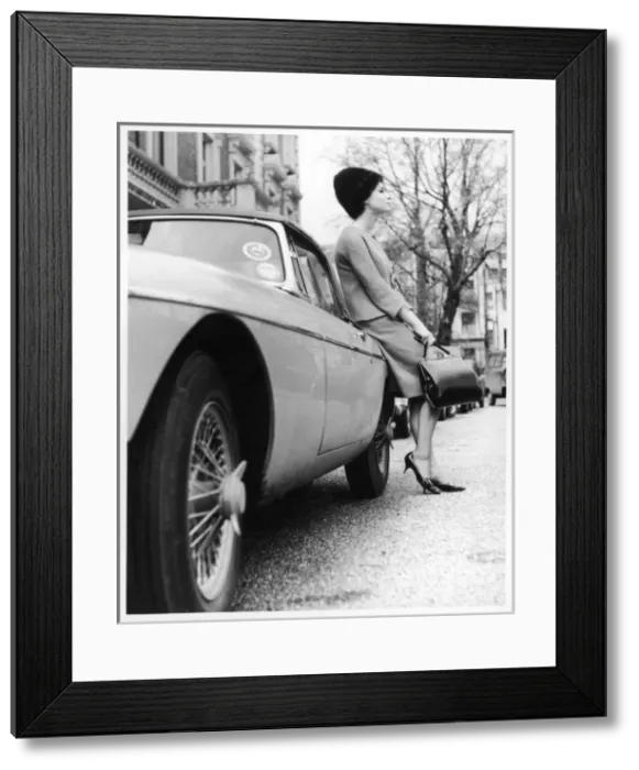 Framed Print : 60S Girl & Mg Framed Print : 60S Girl & Mg