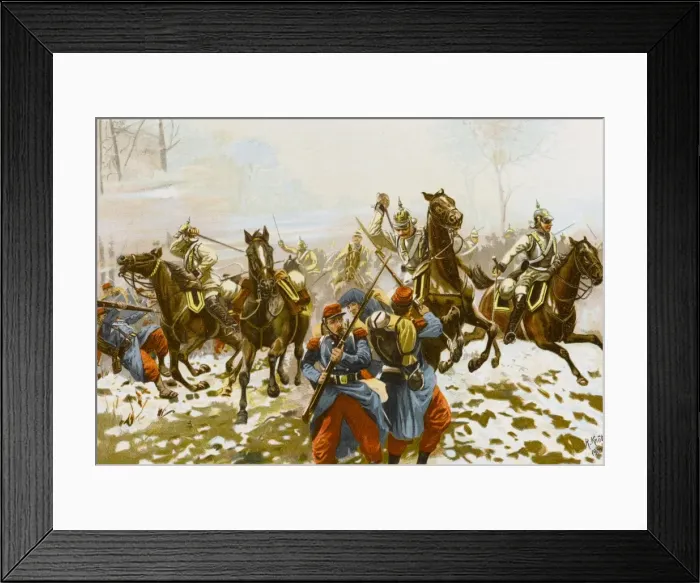 Framed Print : Battle of Orleans 1870 Framed Print : Battle of Orleans 1870