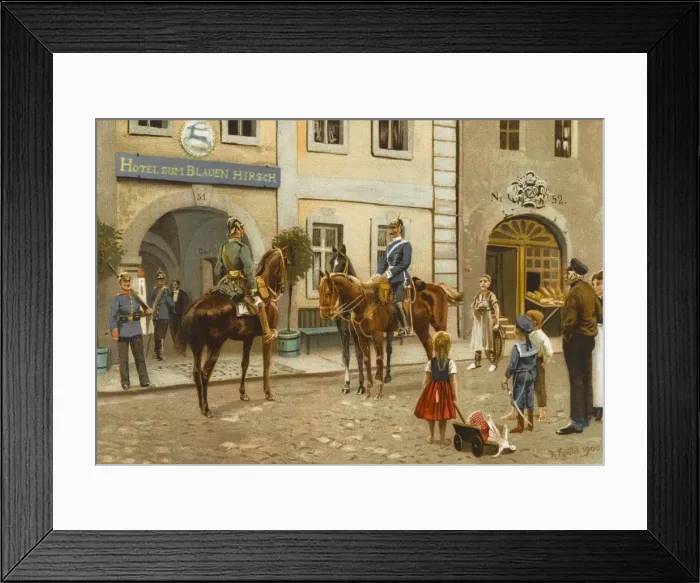 Framed Print : Manoeuvres in Germany