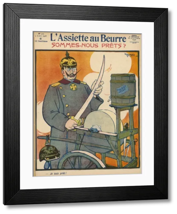 Framed Print : Wilhelm Ii  /  Beurre 1908