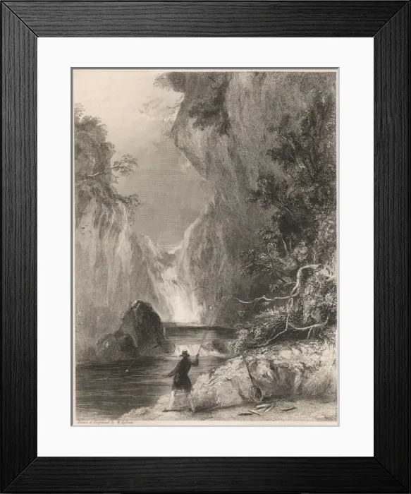 Framed Print : Fly-Fishing