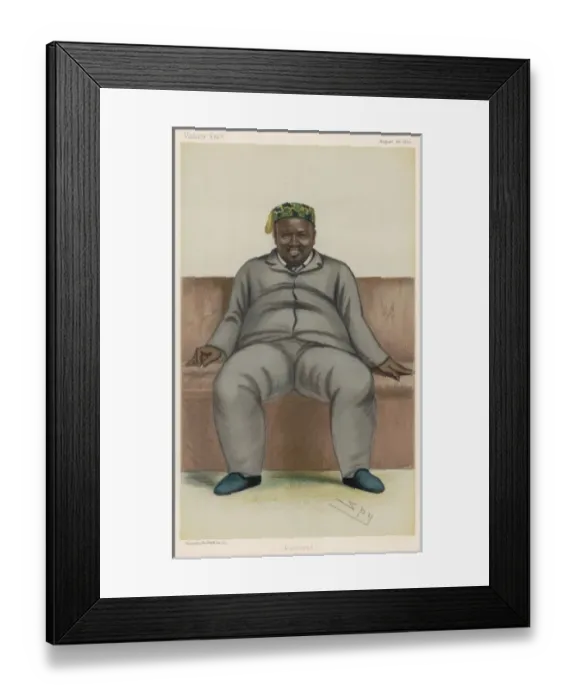 Framed Print : Cetewayo / Zulu / Vf 1882 Framed Print : Cetewayo / Zulu / Vf 1882