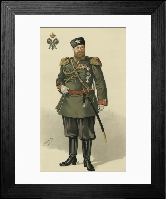 Framed Print : Alexander Iii / Vf 1884 Framed Print : Alexander Iii / Vf 1884