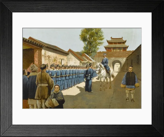 Framed Print : China German Troops 1899 Framed Print : China German Troops 1899
