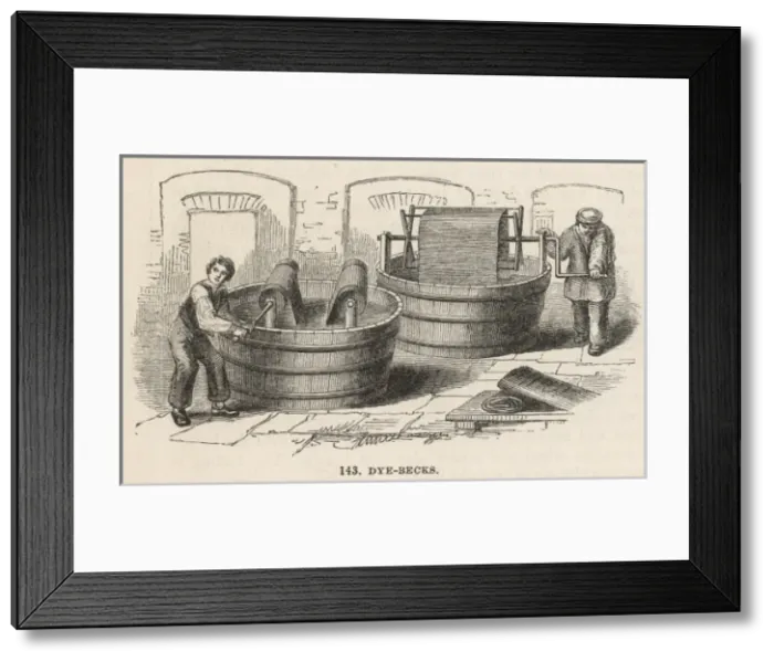 Framed Print : Dyeing Cottons Framed Print : Dyeing Cottons