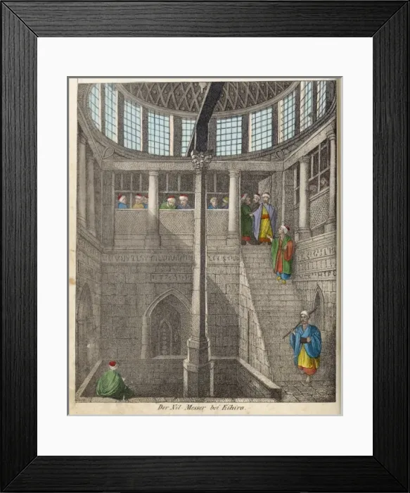 Framed Print : NILOMETER. The nilometer at Kihira - one of several measuring devices installed Framed Print : NILOMETER. The nilometer at Kihira - one of several measuring devices installed