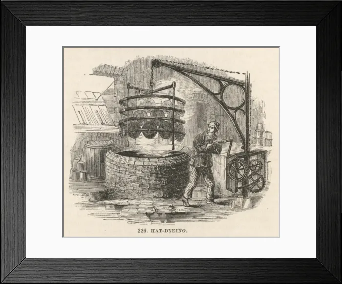 Framed Print : HAT DYEING Framed Print : HAT DYEING