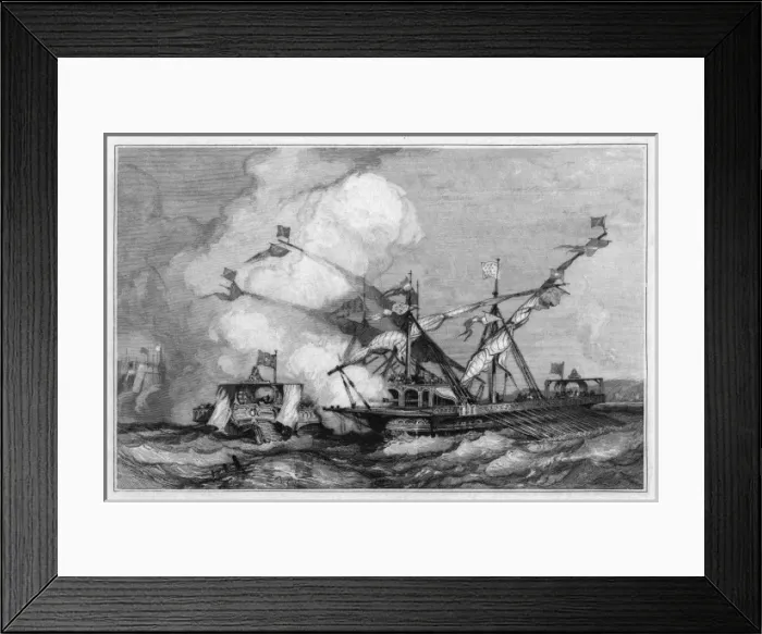 Framed Print : Naval Battle of Genova Framed Print : Naval Battle of Genova