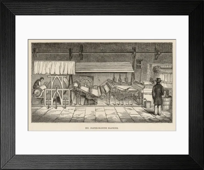 Framed Print : Paper-Making Machine Framed Print : Paper-Making Machine