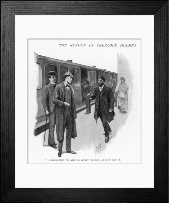Framed Print : Holmes / Dancing Men Framed Print : Holmes / Dancing Men