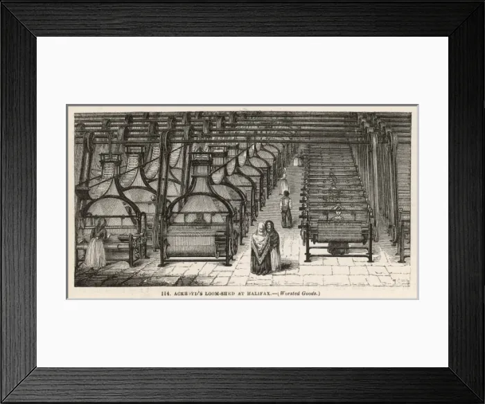 Framed Print : Ackroyds Loom-Shed Framed Print : Ackroyds Loom-Shed