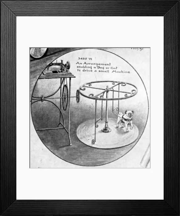 Framed Print : Curiosities and ingenuities from the Patent Office; An arran Framed Print : Curiosities and ingenuities from the Patent Office; An arran