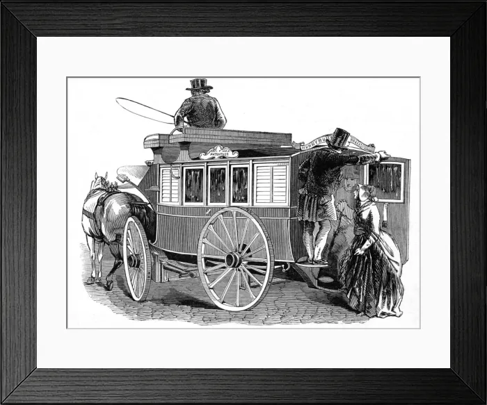 Framed Print : Hunnybun & Vendens new patent safety omnibus Framed Print : Hunnybun & Vendens new patent safety omnibus