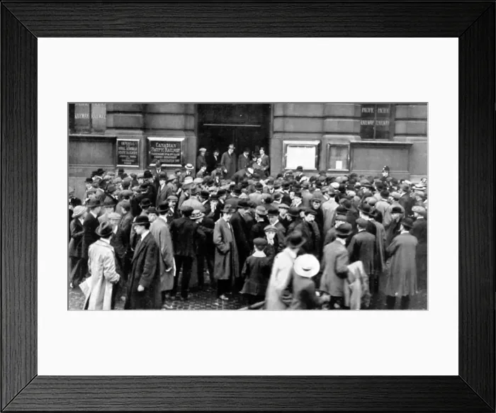 Framed Print : Vigil outside the C. P. R, relatives and friend awaiting news Framed Print : Vigil outside the C. P. R, relatives and friend awaiting news