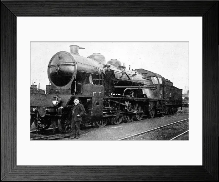 Framed Print : The most powerful French locomotive that was running in 1914 Framed Print : The most powerful French locomotive that was running in 1914