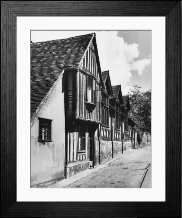 Framed Print : Timbered Houses Framed Print : Timbered Houses