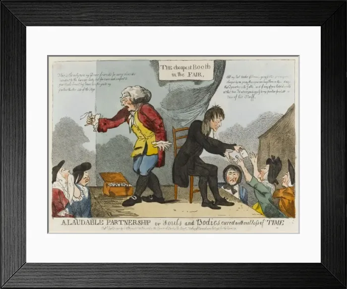 Framed Print : A Laudable Partnership or Souls and Bodies cured without los Framed Print : A Laudable Partnership or Souls and Bodies cured without los