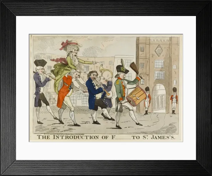 Framed Print : The Introduction of F[itzherbert] to St. James