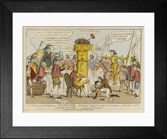 Framed Print : Installation of the New deputy Grand Master Framed Print : Installation of the New deputy Grand Master