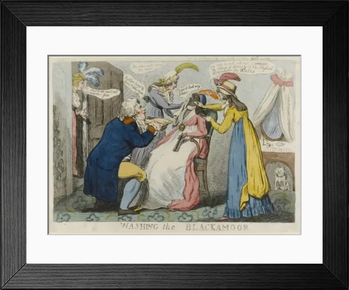 Framed Print : Washing the Blackamoor Framed Print : Washing the Blackamoor