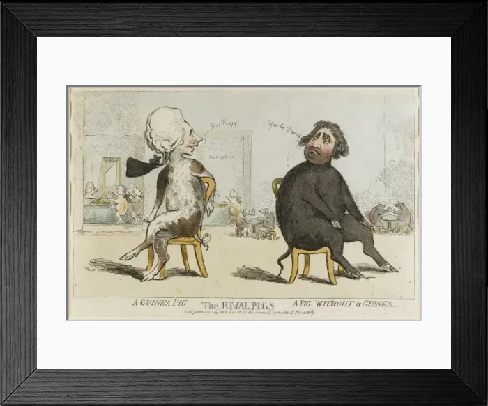 Framed Print : The Rival Pigs Framed Print : The Rival Pigs