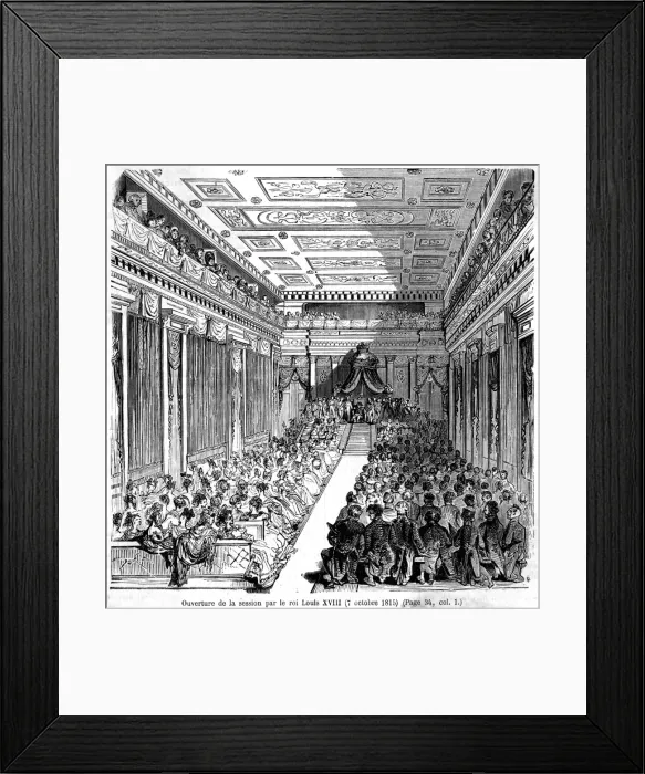 Framed Print : Louis XVIII Restored Framed Print : Louis XVIII Restored