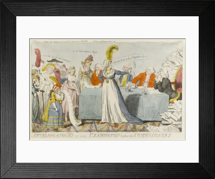 Framed Print : Interrogatories or an examination before the commissioners Framed Print : Interrogatories or an examination before the commissioners