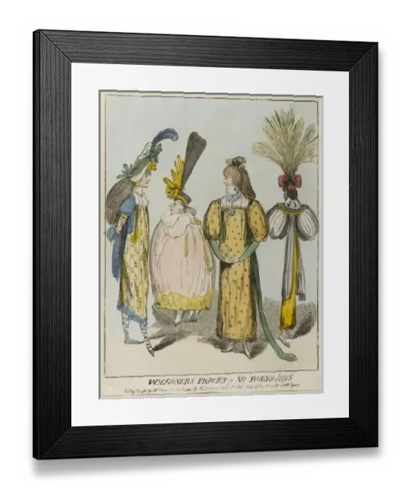 Framed Print : Waggoners Frocks or no bodys of 1795 Framed Print : Waggoners Frocks or no bodys of 1795