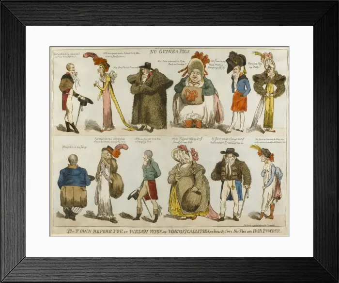Framed Print : No Guinea Pigs / The Town before you, or welch wigs, or whim Framed Print : No Guinea Pigs / The Town before you, or welch wigs, or whim