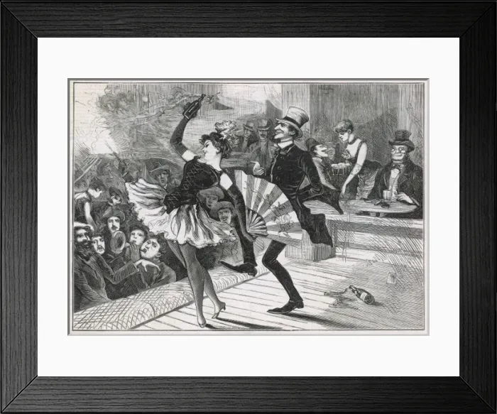 Framed Print : USA Music Hall Show / 1886 Framed Print : USA Music Hall Show / 1886