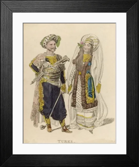 Framed Print : Racial / Turkey / Couple Framed Print : Racial / Turkey / Couple