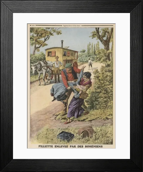 Framed Print : Racial / Gipsies / Stealing Framed Print : Racial / Gipsies / Stealing