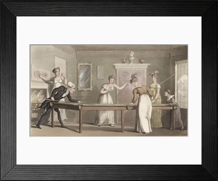 Framed Print : The Billiard Table Framed Print : The Billiard Table