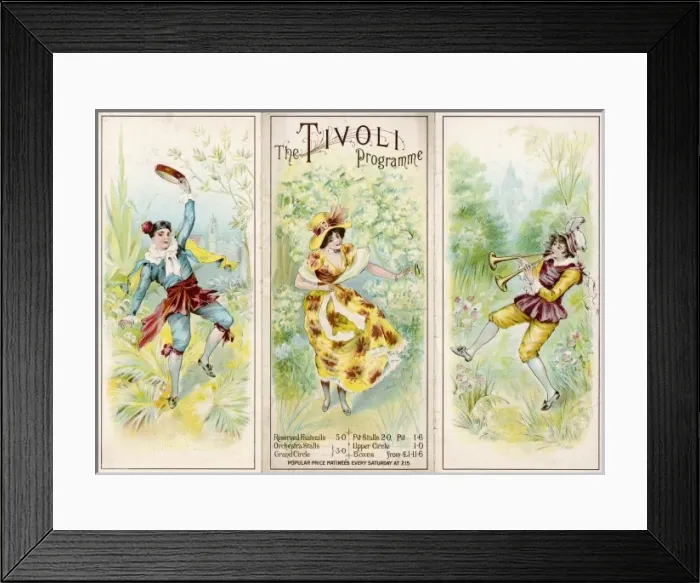 Framed Print : Tivoli Music Hall / 1902 Framed Print : Tivoli Music Hall / 1902
