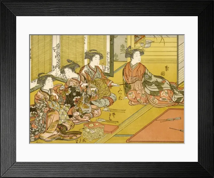 Framed Print : Social / Japanese Ladies Framed Print : Social / Japanese Ladies