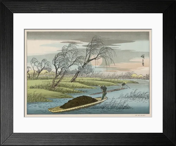 Framed Print : Japanese River Scene Framed Print : Japanese River Scene