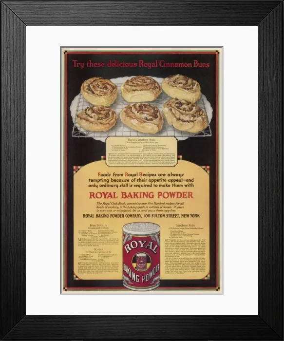 Framed Print : Royal Baking Powder 1919 Framed Print : Royal Baking Powder 1919
