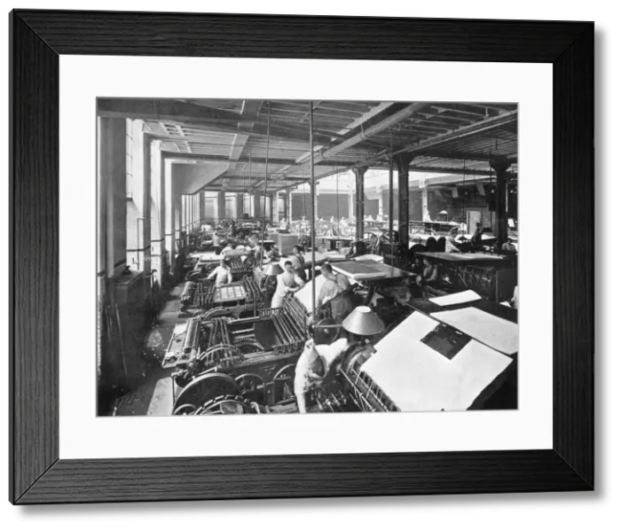 Framed Print : Printing / Cassells Works Framed Print : Printing / Cassells Works