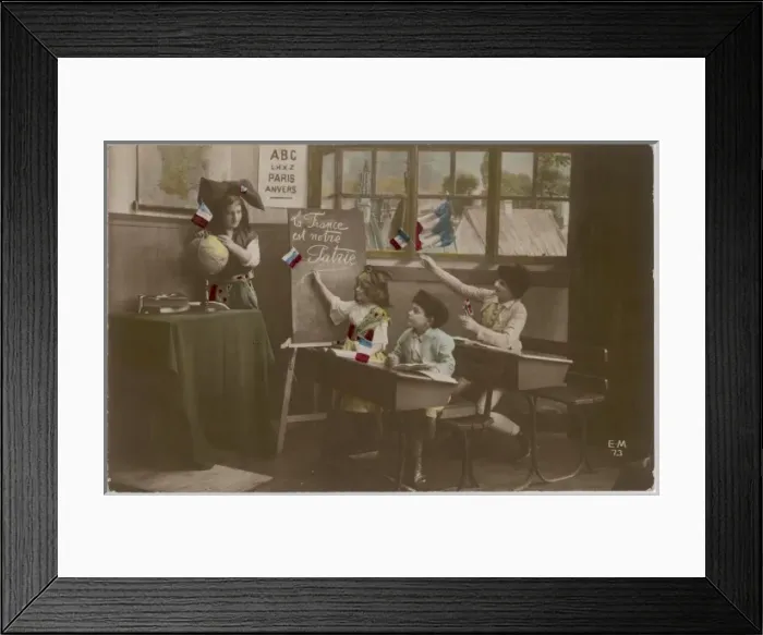 Framed Print : Patriotism at School Framed Print : Patriotism at School