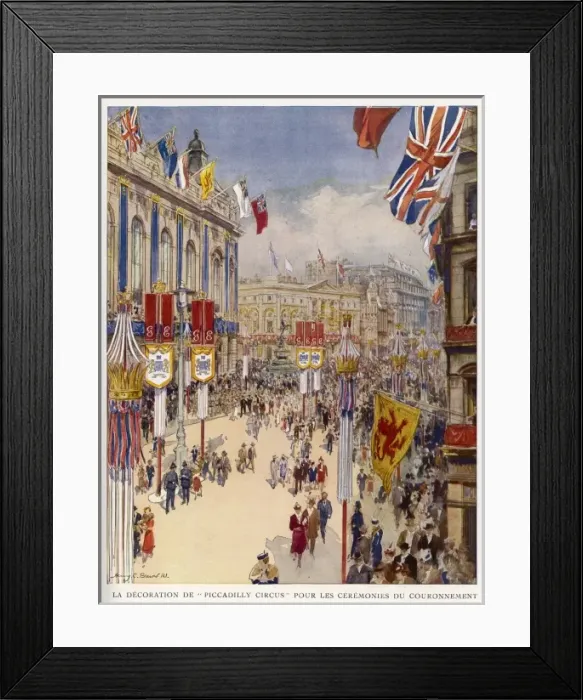 Framed Print : George VI Coronation / Ils Framed Print : George VI Coronation / Ils