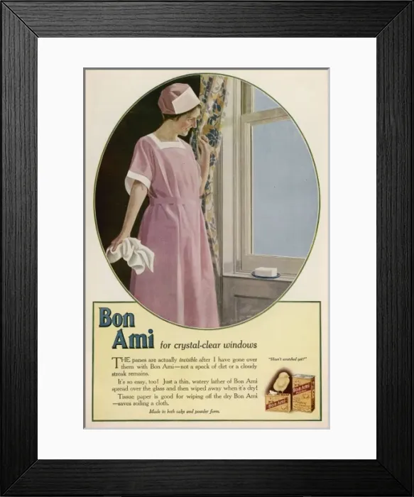 Framed Print : Window Wash Stuff 1919 Framed Print : Window Wash Stuff 1919
