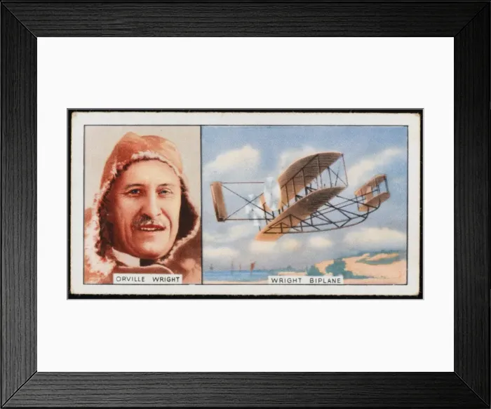 Framed Print : Orville Wright / Biplane Framed Print : Orville Wright / Biplane