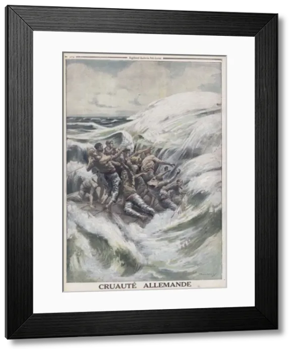 Framed Print : U-Boat Drowns Survivors Framed Print : U-Boat Drowns Survivors