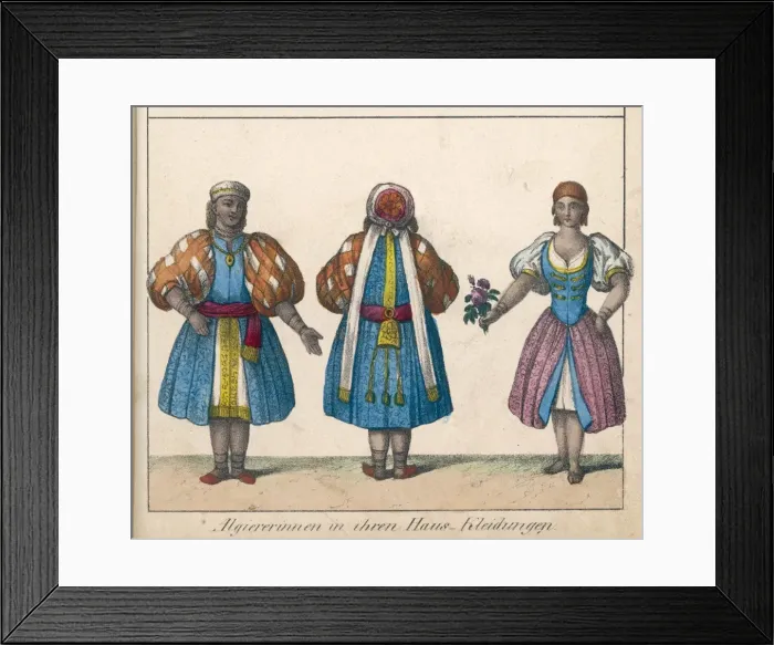 Framed Print : Algerian Women Indoors Framed Print : Algerian Women Indoors