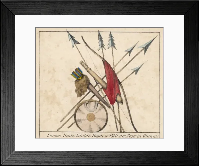 Framed Print : Weapons from Guinea Framed Print : Weapons from Guinea