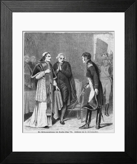 Framed Print : Pius VII Imprisoned Framed Print : Pius VII Imprisoned