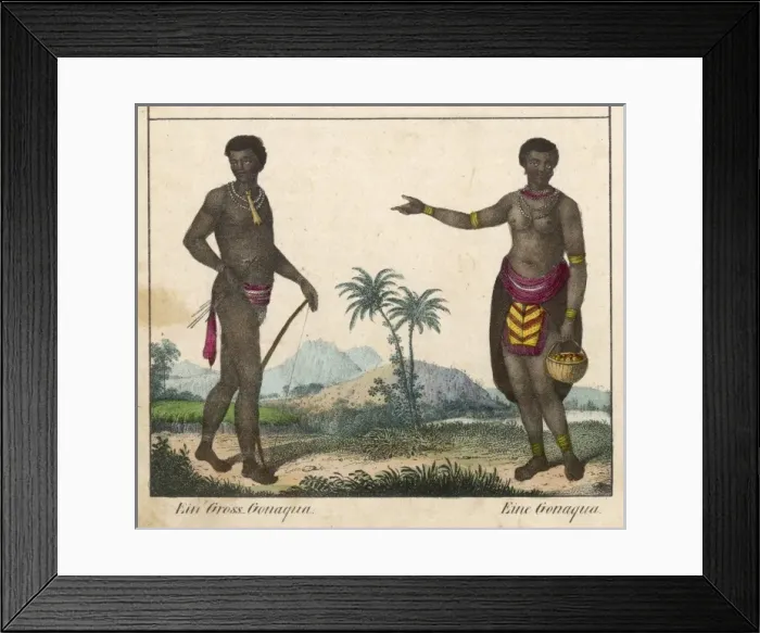 Framed Print : Racial Typess Africa Framed Print : Racial Typess Africa