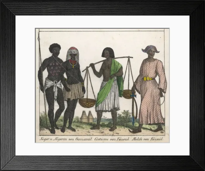 Framed Print : Sudanese Men Y Women Framed Print : Sudanese Men Y Women
