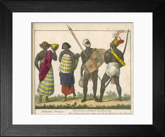 Framed Print : Racial Types W Africa Framed Print : Racial Types W Africa